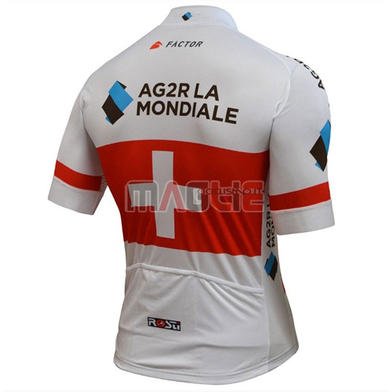 2018 Maglia Ag2r La Mondiale Manica Corta Campione Svizzera - Clicca l'immagine per chiudere